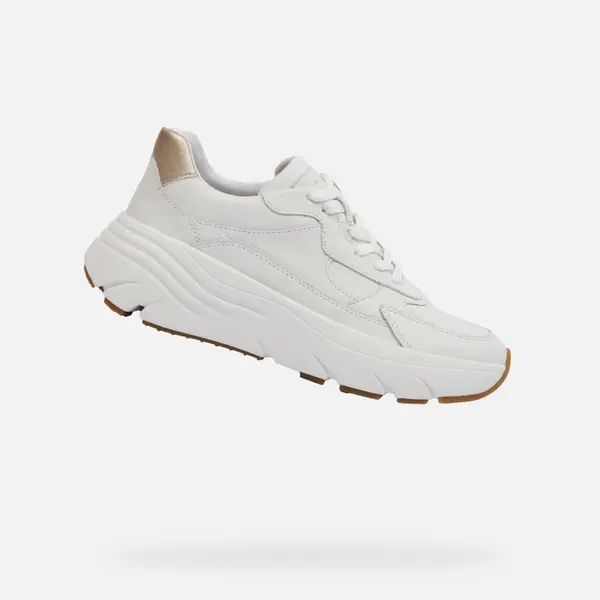 GEOX White women's sneakers Geox Diamanta - Women's