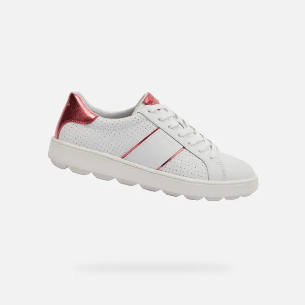 GEOX White women's sneakers Geox Spherica ECUB-1 - Women's