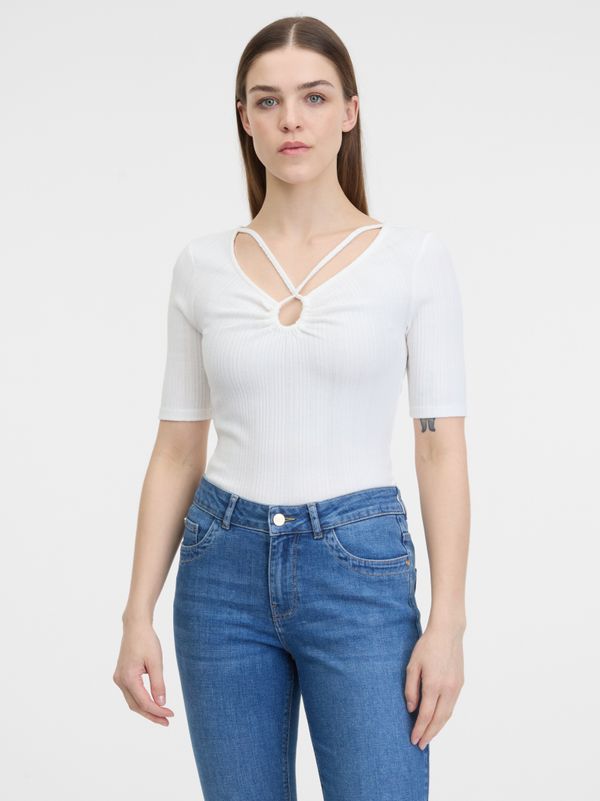 Orsay White women's T-shirt ORSAY