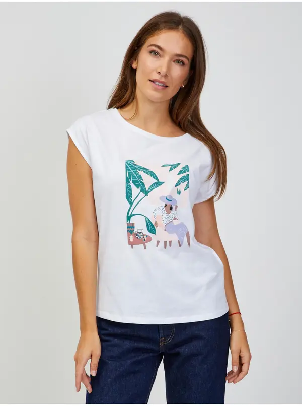 Orsay White Women's T-Shirt ORSAY - Women