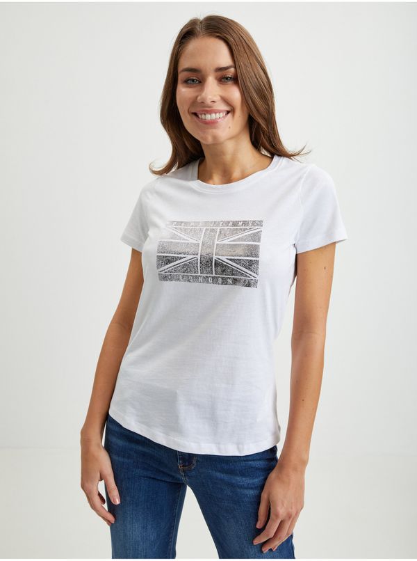 Pepe Jeans White Women's T-Shirt Pepe Jeans Beatriz - Women