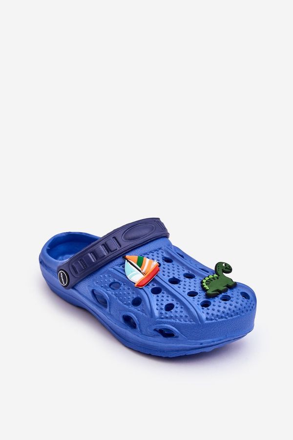 WJ1 WJ1 Детски дунапренени леки сандали Crocs Blue Sweets