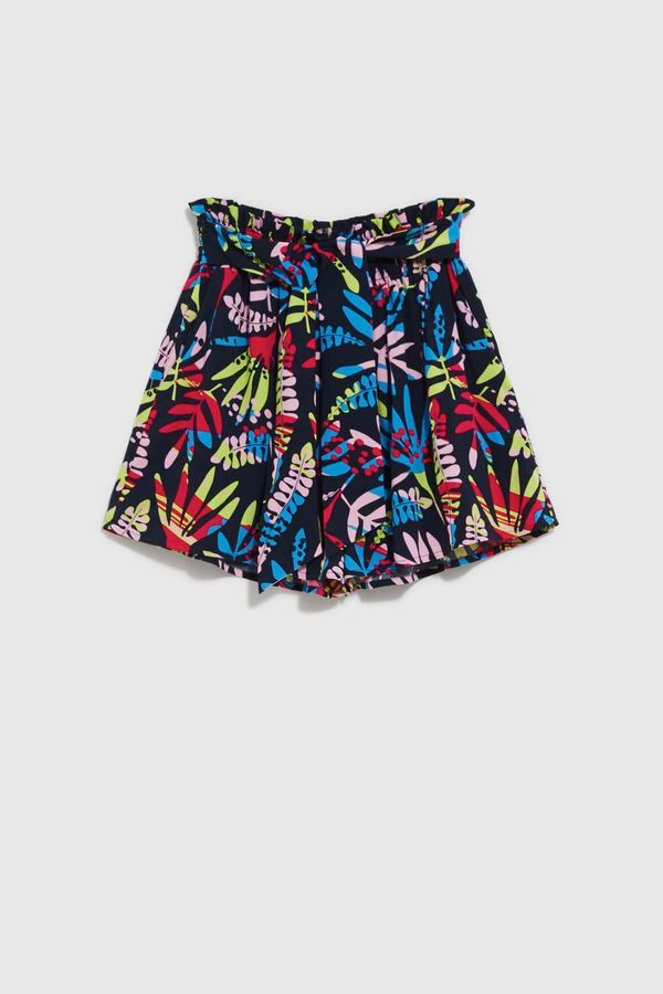 Moodo WOMEN SHORTS L-SH-4018 NAVY