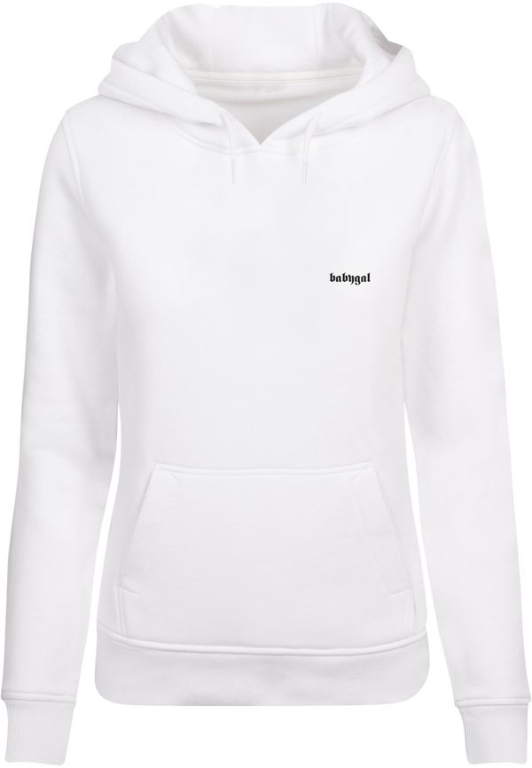 Mister Tee Women's Babygal Hoody white sweatshirt