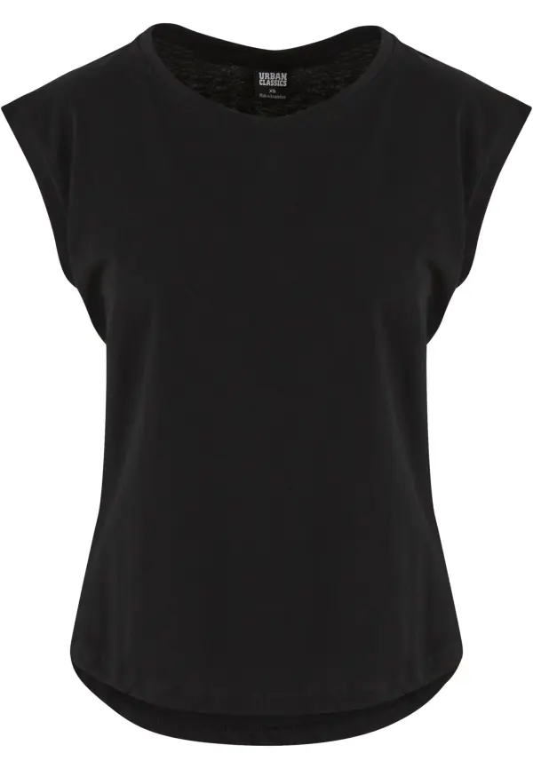 Urban Classics Women's Basic Shaped T-shirt in black