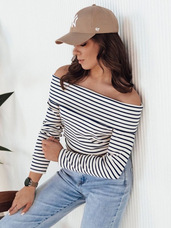 DStreet Women's blouse TESSO with Spanish flu, navy blue Dstreet