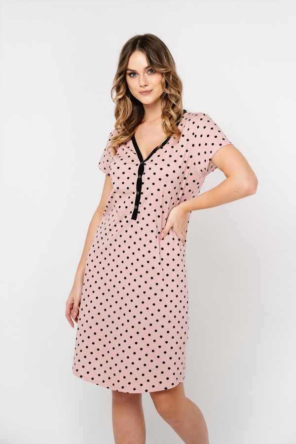 Italian Fashion Women's Buscato Short Sleeve Shirt - Print