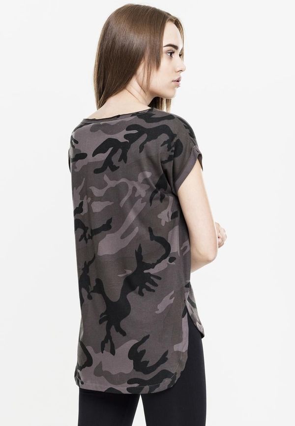 UC Ladies Women's Camo Back Shaped Tee Dark Camo T-Shirt