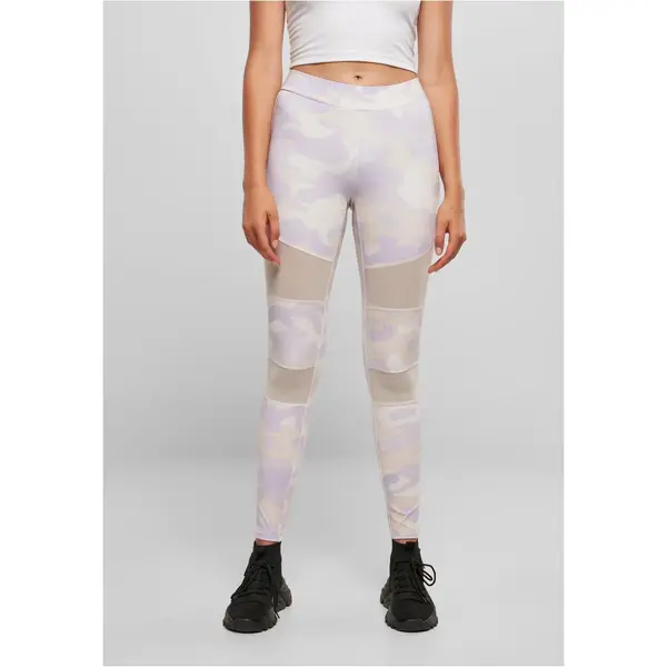 Urban Classics Women's Camo Tech Mesh lilaccamo Leggings