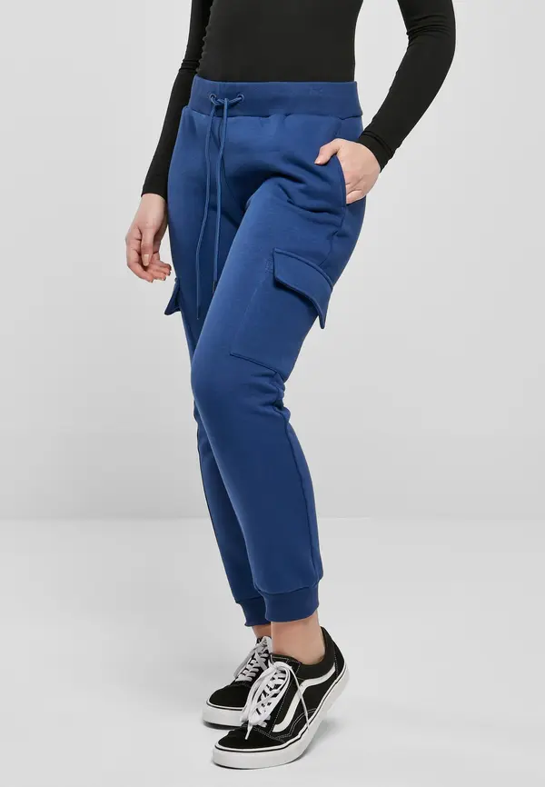 Urban Classics Women's Cargo Sweat Spaceblue Pants