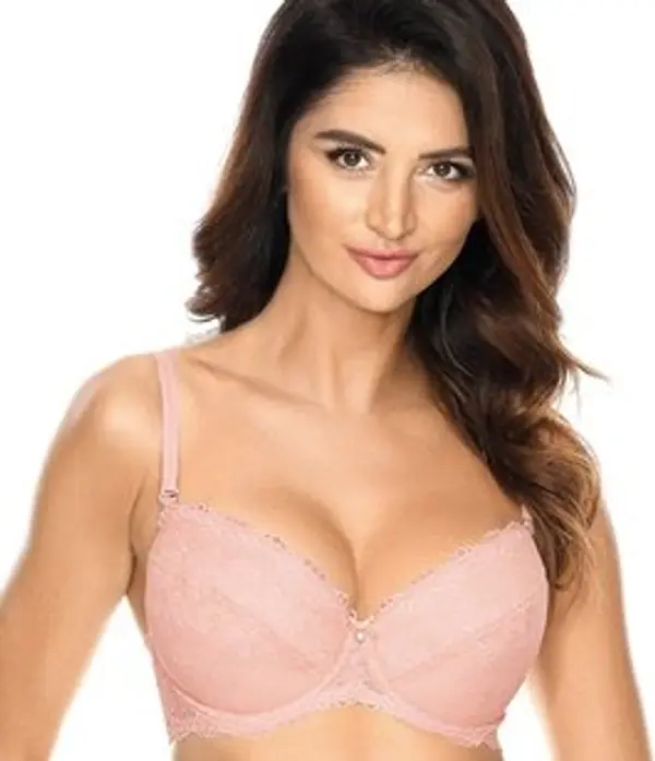 Gorteks Women's classic push-up bra Scarlet / B1 - powder pink