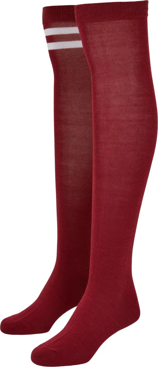 Urban Classics Women's College Socks 2-Pack Burgundy