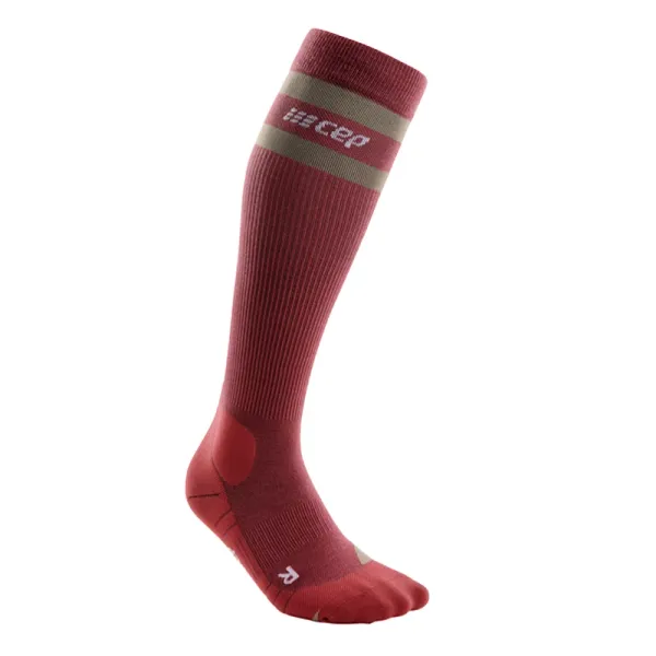 Cep Women's compression knee-high socks CEP 80s Hiking Berry/Sand