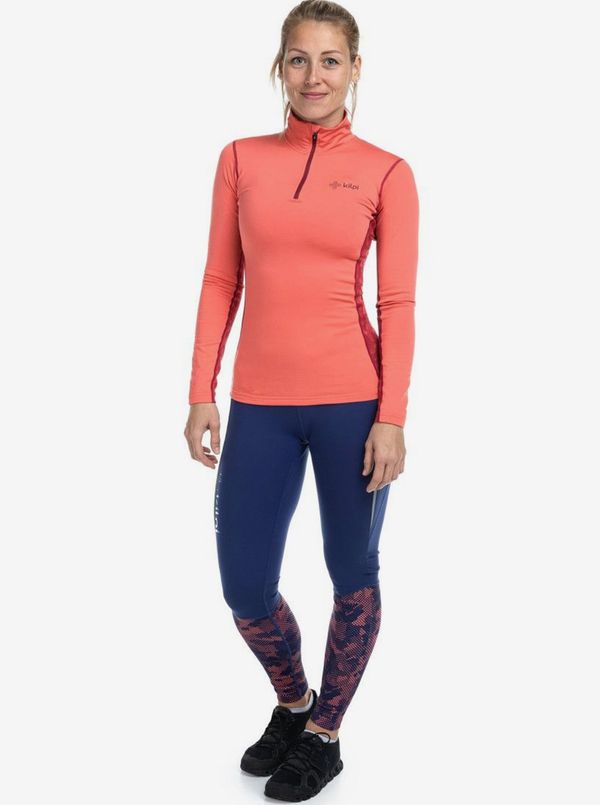 Kilpi Women's coral thermal T-shirt with stand-up collar KILPI WILLIE