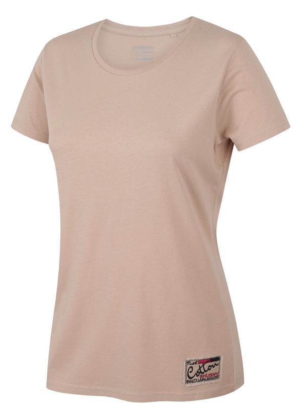 HUSKY Women's cotton T-shirt HUSKY Tee Base L beige