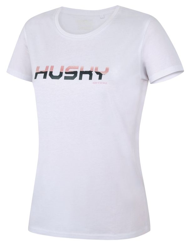 HUSKY Women's cotton T-shirt HUSKY Tee Wild L white