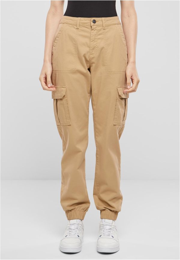 Urban Classics Women's Cotton Twill Utility Pants Beige