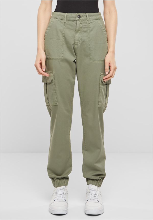 Urban Classics Women's Cotton Twill Utility trousers light green
