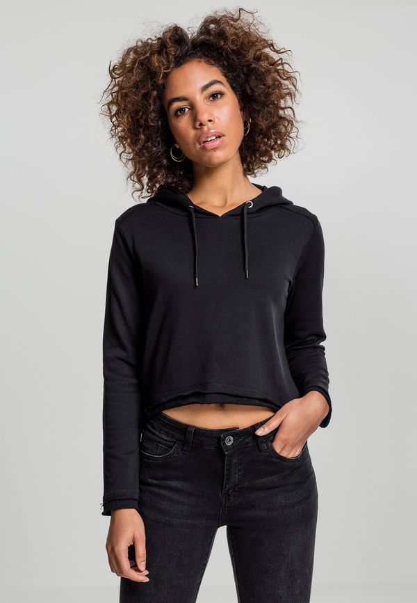 Urban Classics Women's Cropped Terry Hoody black