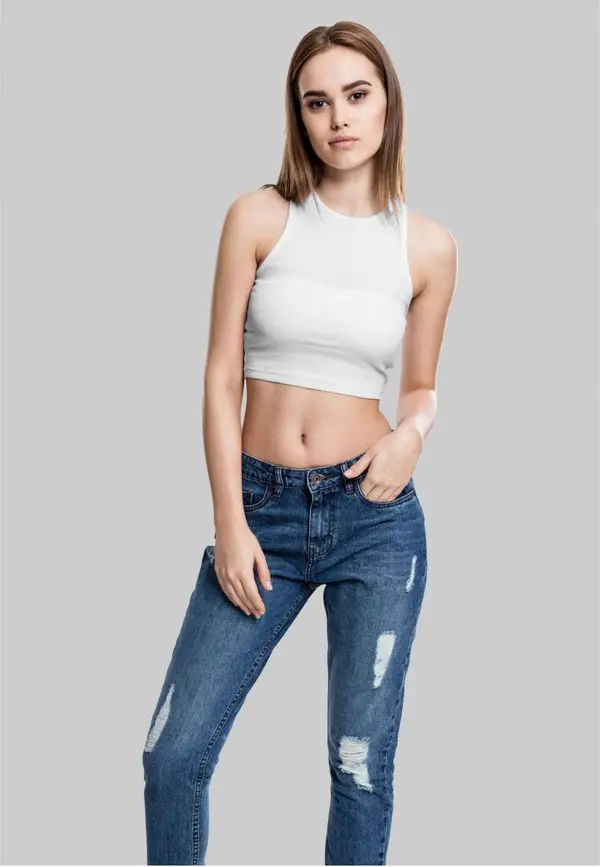 Urban Classics Women's cropped top white