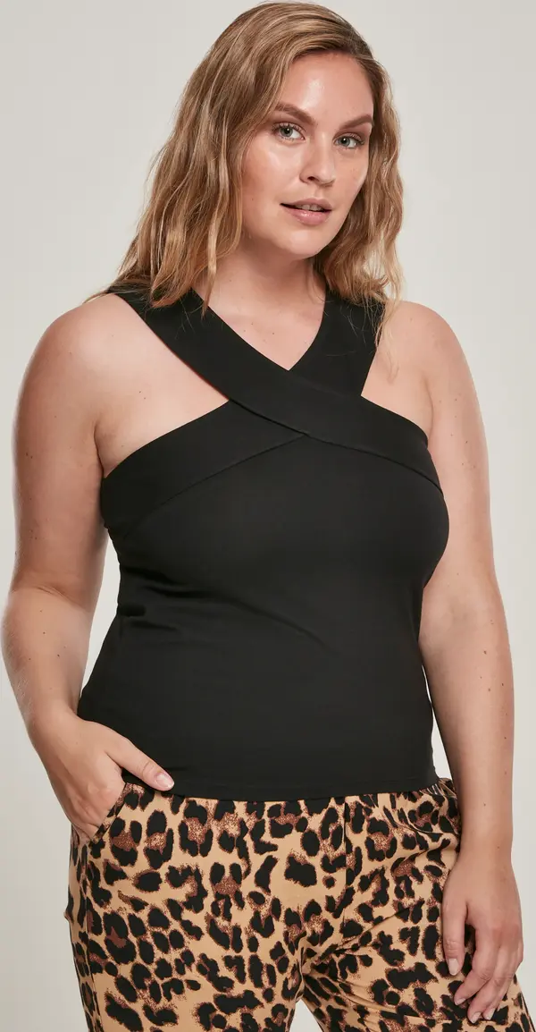 Urban Classics Women's Cross Top Black
