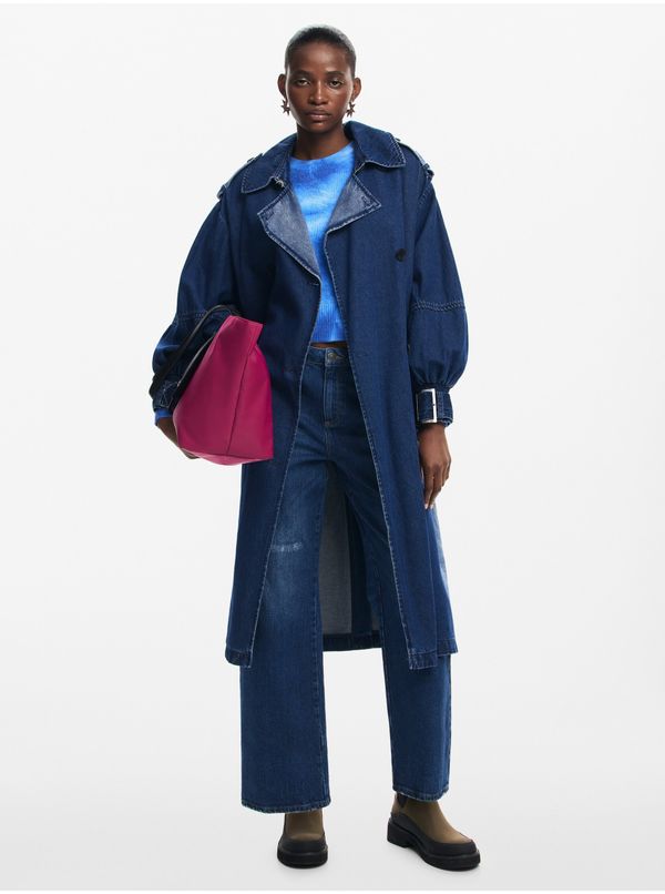 DESIGUAL Women's Desigual Berlin Denim Trench Coat - Women