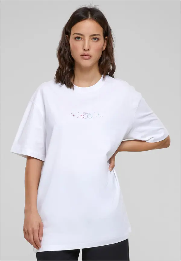 Merchcode Women's Disney 100 Castle T-shirt white