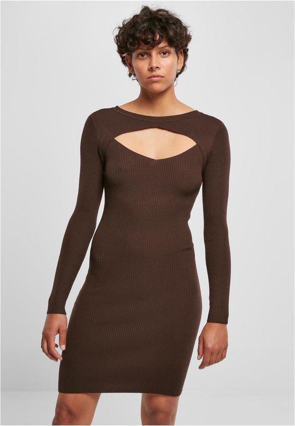 UC Ladies Women's dress Cut Out brown