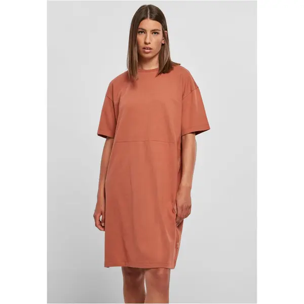 Urban Classics Women's dress with a slit tm. Orange