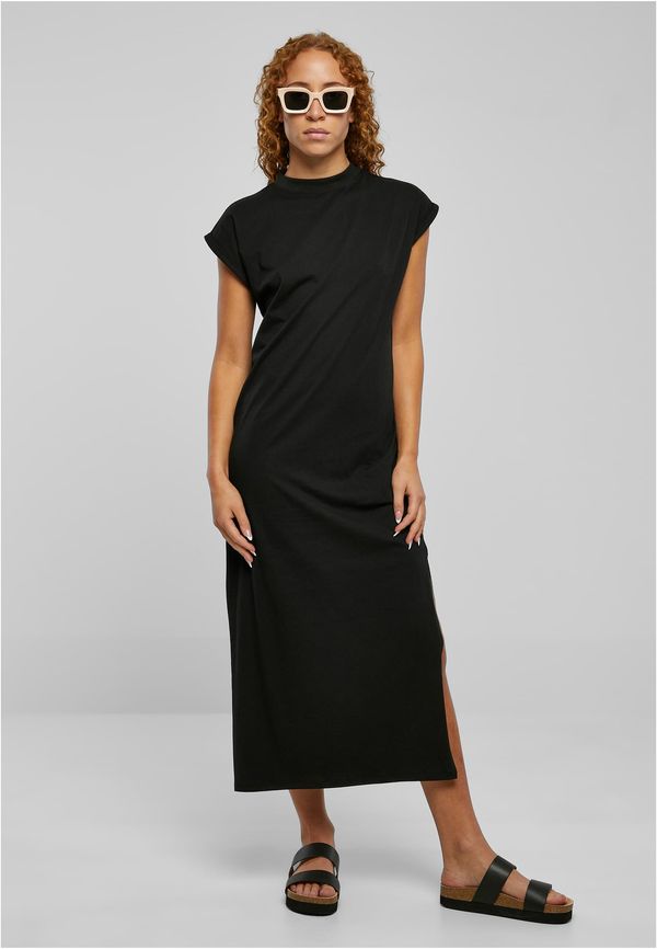 Urban Classics Women's dress with long extended shoulder black