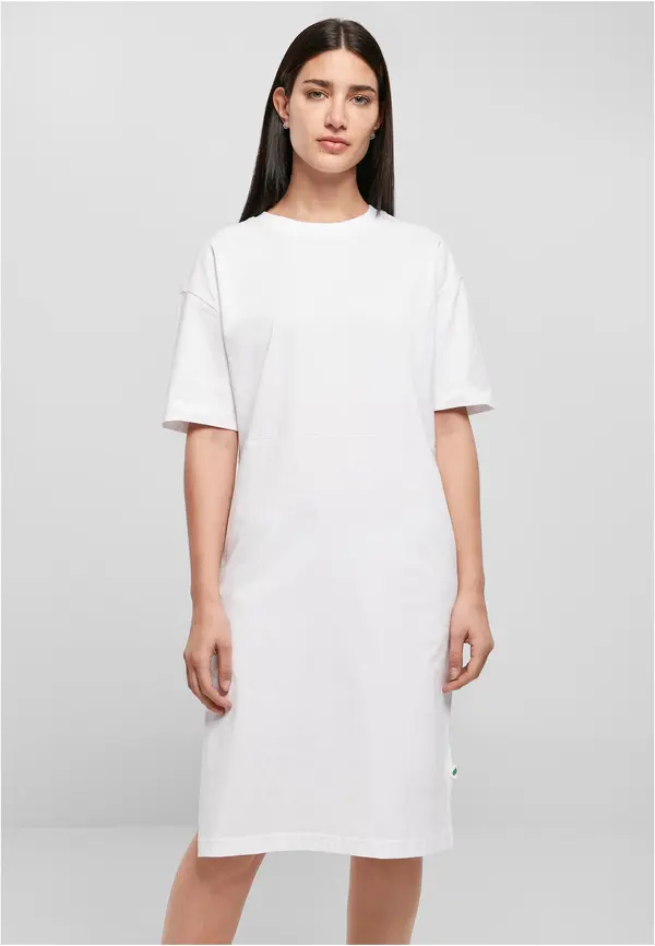 Urban Classics Women's dress with slit white
