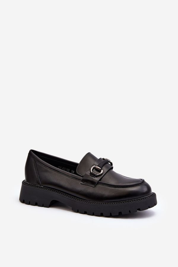 Kesi Women's eco leather loafers black Ledda