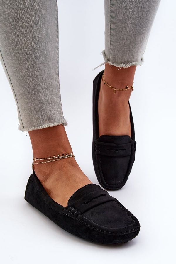 Kesi Women's eco suede loafers Black Adelmarie
