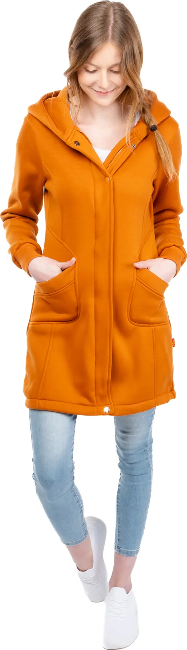 Glano Women's Extended Sweatshirt GLANO - orange