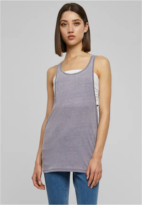 Urban Classics Women's Free Burnout Tank denimblue