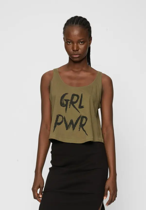 Mister Tee Women's GRL PWR Tank Olive