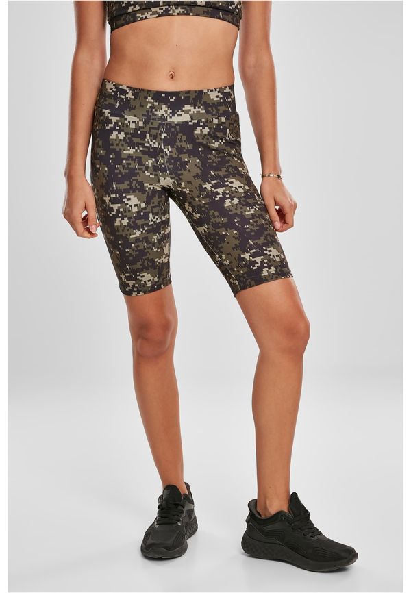 UC Ladies Women's High Waist Camo Tech Cycle Shorts in Wooden Digital Camouflage