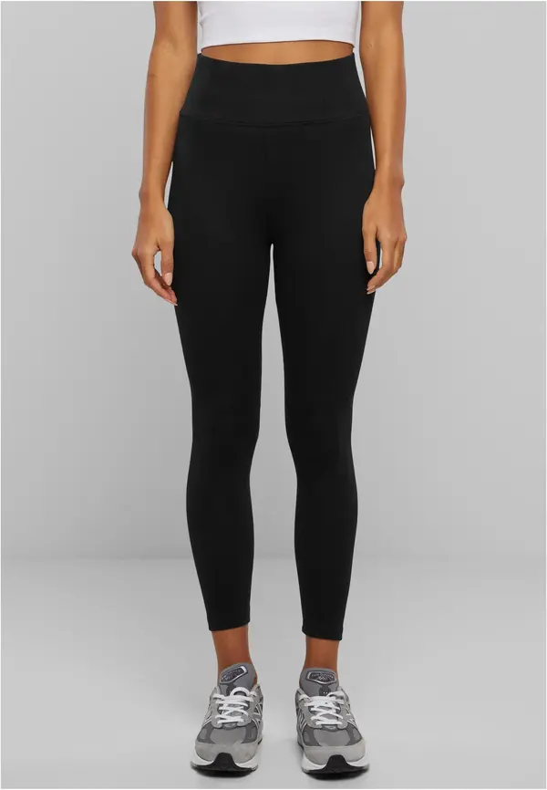 Urban Classics Women's high-waisted jersey leggings black