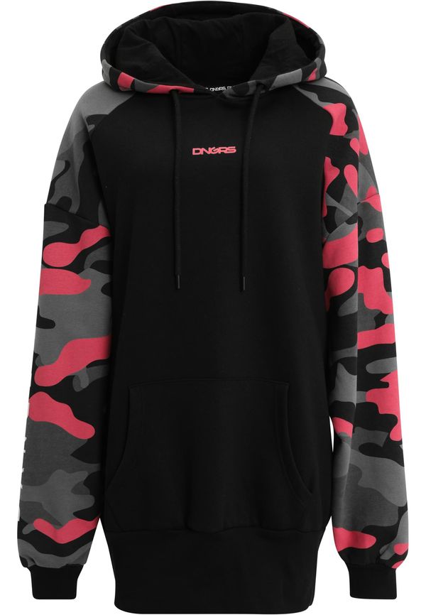 Dangerous DNGRS Women's Hoodydress Trust Oversized Hoodydress Black