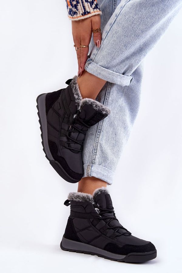 Kesi Women's insulated snow boots Cross Jeans KK2R4016C Black