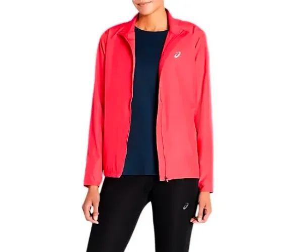 Asics Women's jacket Asics Silver Jacket Pink, L