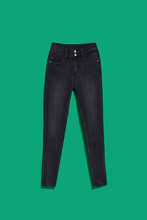 Moodo WOMEN'S JEANS L-JE-JE-4021 GRAPHITE