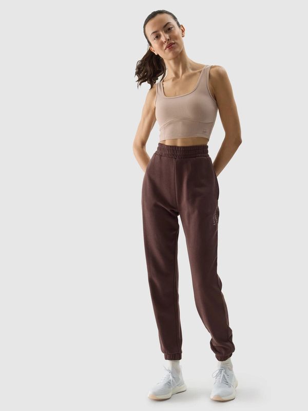 4F Women's jogger sweatpants 4F - brown