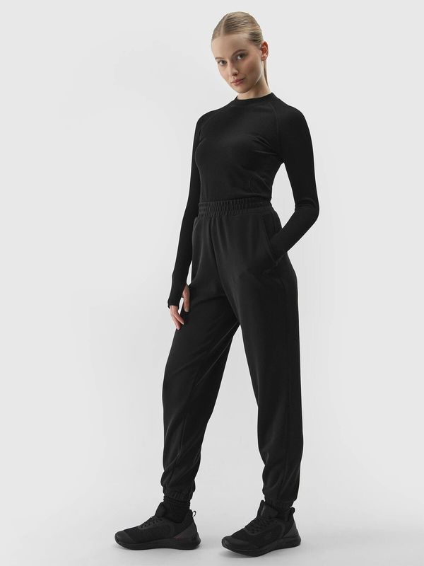 4F Women's jogger sweatpants with the addition of modal 4F - black