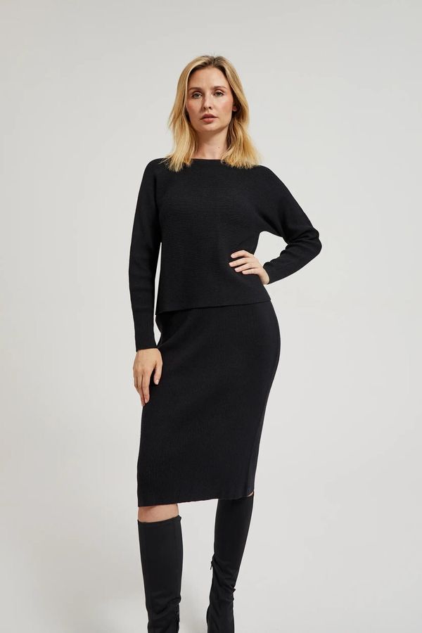 Moodo Women's knitted skirt MOODO - black