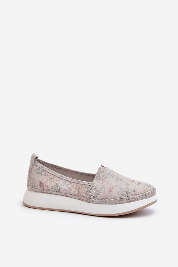 Kesi Women's leather espadrilles on the multi-colored Chorisa platform
