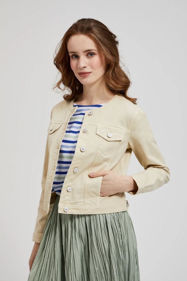 Moodo Women's light jacket MOODO - beige