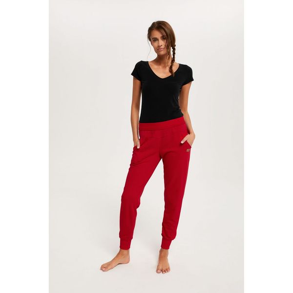 Italian Fashion Women's long trousers Todra - red