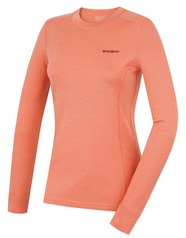 HUSKY Women's merino sweatshirt HUSKY Aron L light orange