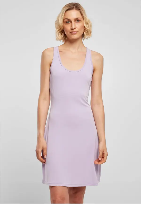 Urban Classics Women's Modal Short Racer Dress With Back Lilac